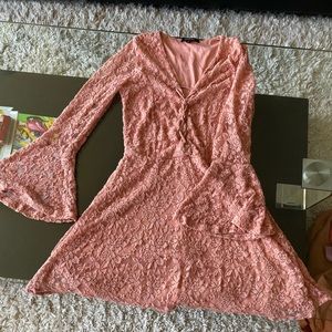 Floral flare mini dress